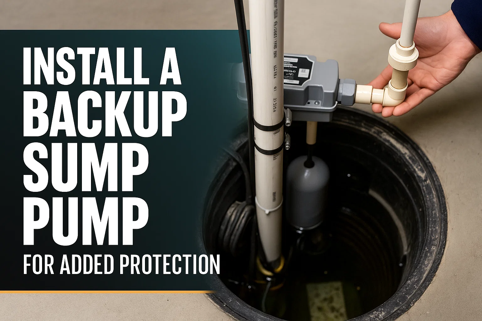 Install a Backup Sump Pump for Added Protection  
