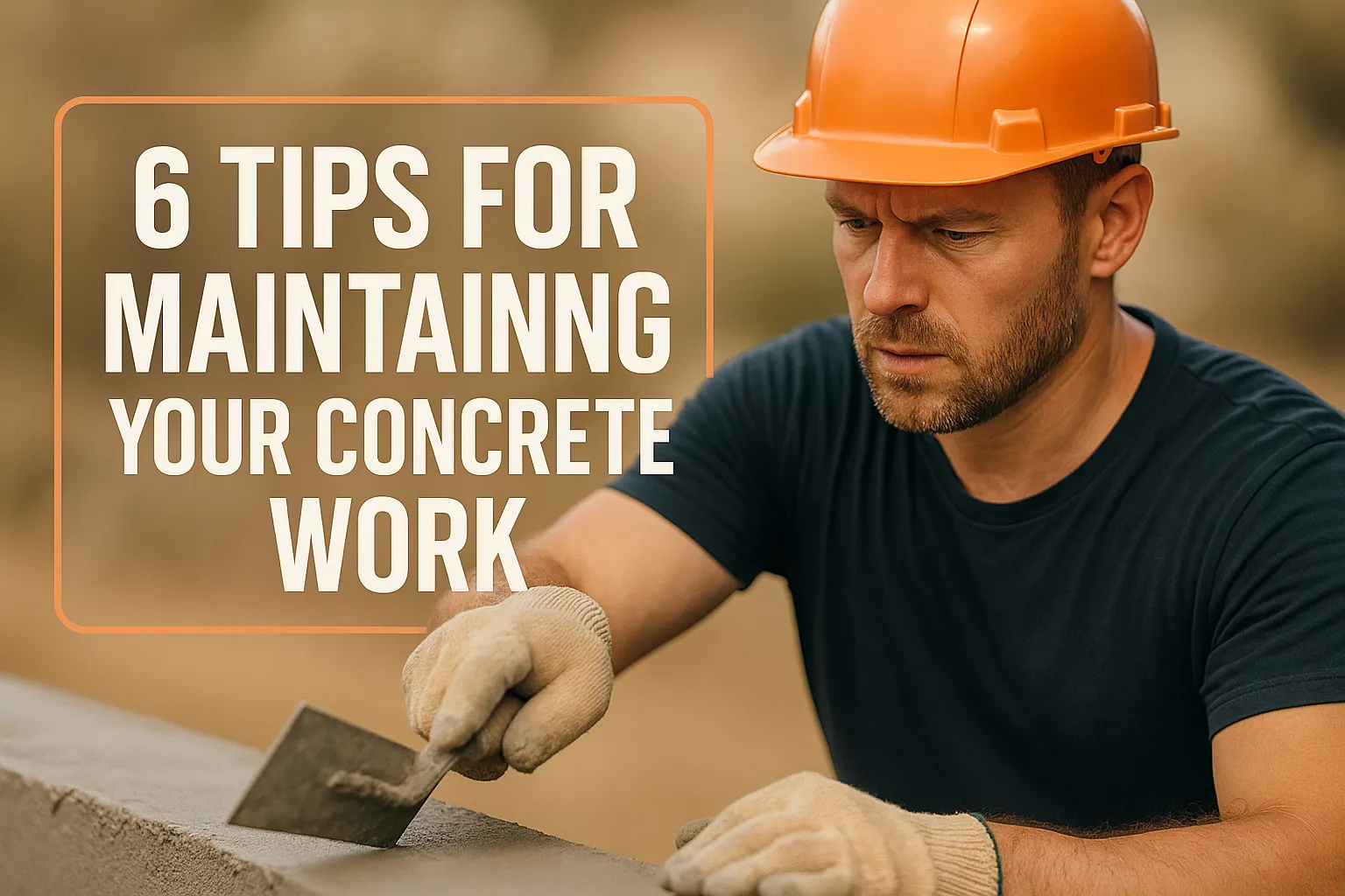 6 Tips for Maintaining Your Concrete Work